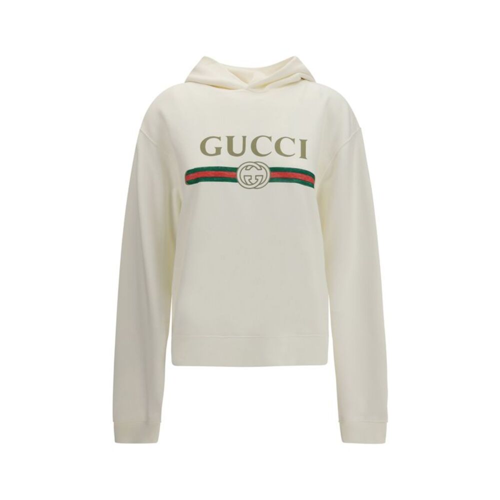Gucci Women Cotton And Cashmere Jersey Hoodie